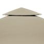 Preview: Pavillon-Ersatzdach 310 g/m² Beige 3x3 m