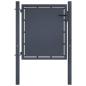 Preview: ARDEBO.de - Gartentor aus Stahl 100 x 75 cm Anthrazit