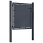 Preview: Gartentor aus Stahl 100 x 75 cm Anthrazit