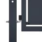 Preview: Gartentor aus Stahl 100 x 75 cm Anthrazit