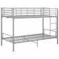 Preview: Etagenbett Grau Metall 90?200 cm