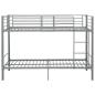 Preview: Etagenbett Grau Metall 90?200 cm