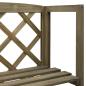Preview: Spalier mit Ablagen Grau 55x30x140 cm Massivholz Tanne