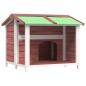 Preview: Hundehütte Mokka 96x87x80,5 cm Massivholz Kiefer
