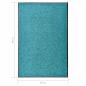 Preview: Fußmatte Waschbar Cyan 60x90 cm