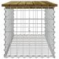 Preview: Gartenbank aus Gabionen 103x44x42 cm Kiefernholz Imprägniert