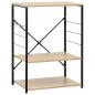Preview: Mikrowellenregal Schwarz Eiche 60×39,6×79,5 cm Holzwerkstoff