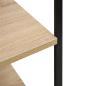 Preview: Mikrowellenregal Schwarz Eiche 60×39,6×79,5 cm Holzwerkstoff