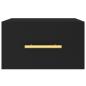 Preview: Wand-Nachttisch Schwarz 35x35x20 cm