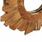 Preview: Wandspiegel 40 cm Teak Rund