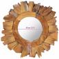 Preview: Wandspiegel 40 cm Teak Rund