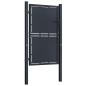 Preview: Gartentor aus Stahl 100 x 200 cm Anthrazit