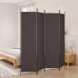 Preview: ARDEBO.de - 4-tlg. Paravent Braun 200x200 cm Stoff