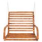 Preview: Schaukelbank Bugholz Massiv mit Teak-Finish 126x63x92 cm