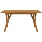 Preview: Gartentisch 150x90x75 cm Massivholz Akazie