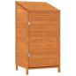 Preview: Geräteschuppen Braun 55x52x112 cm Massivholz Tanne