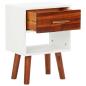Preview: Nachttisch Akazienholz Massiv 40x30x57 cm