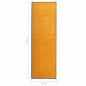 Preview: Fußmatte Waschbar Orange 60x180 cm