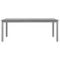 Preview: Gartentisch Grau 200x100x75 cm Massivholz Akazie
