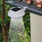 Preview: ARDEBO.de - 6x Außenlampe Sonnenlichtset Zaunlicht Dachrinne-Licht weiß