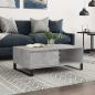 Preview: ARDEBO.de - Couchtisch Betongrau 90x60x35 cm Holzwerkstoff