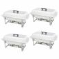 Preview: ARDEBO.de - Chafing Dish Set 4-tlg. Edelstahl