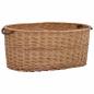 Preview: ARDEBO.de - Holzkorb mit Tragegriffen 78 x 54 x 34 cm Natur Weide
