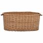Preview: Holzkorb mit Tragegriffen 78 x 54 x 34 cm Natur Weide