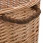 Preview: Holzkorb mit Tragegriffen 78 x 54 x 34 cm Natur Weide