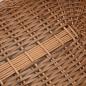 Preview: Holzkorb mit Tragegriffen 78 x 54 x 34 cm Natur Weide