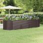 Preview: ARDEBO.de - Hochbeet Verzinkter Stahl 322x100x68 cm Braun