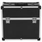 Preview: Werkzeugkoffer 38x22,5x34 cm Schwarz Aluminum