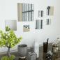 Preview: ARDEBO.de - 7-teiliges Wandspiegelset Quadratisch Glas