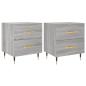 Preview: Nachttische 2 Stk. Grau Sonoma 40x35x47,5 cm Holzwerkstoff