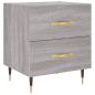 Preview: Nachttische 2 Stk. Grau Sonoma 40x35x47,5 cm Holzwerkstoff