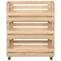 Preview: Gem?sewagen 77x30x80 cm Massivholz Kiefer