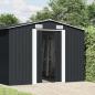 Preview: Gerätehaus 257x489x181 cm Metall Anthrazit