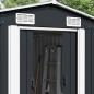 Preview: Gerätehaus 257x489x181 cm Metall Anthrazit