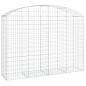 Preview: Gabione mit Hochbogen 200x50x140/160 cm Verzinktes Eisen