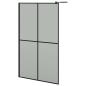 Preview: Duschwand für Walk-in Dusche 118x190 cm Dunkles Sicherheitsglas