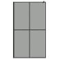 Preview: Duschwand für Walk-in Dusche 118x190 cm Dunkles Sicherheitsglas