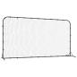 Preview: Fußball-Rebounder Schwarz 366x90x183 cm HDPE
