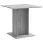 Preview: Esstisch Grau Sonoma 80x80x75 cm Holzwerkstoff