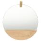 Preview: ARDEBO.de - Wandspiegel Kiefer Massivholz 35 cm