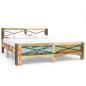 Preview: ARDEBO.de - Massivholzbett ohne Matratze Altholz 140x200 cm