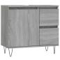 Preview: Badschrank Grau Sonoma 65x33x60 cm Holzwerkstoff