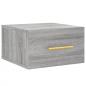 Preview: Wand-Nachttisch Grau Sonoma 35x35x20 cm