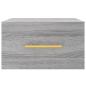 Preview: Wand-Nachttisch Grau Sonoma 35x35x20 cm