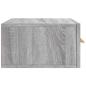 Preview: Wand-Nachttisch Grau Sonoma 35x35x20 cm