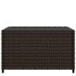 Preview: Garten-Couchtisch Quadratisch Braun 50x50x30 cm Poly Rattan